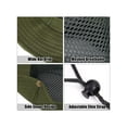 thumbnail image 5 of Deago Mesh Sun Hats for Men Women Bucket Hat Wide Brim UV Protection Summer Beach Safari Fishing Cap Outdoor (Green), 5 of 8