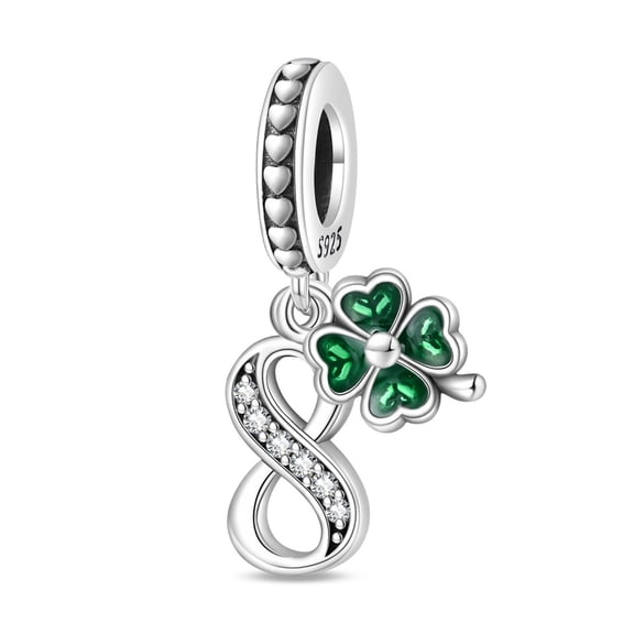 Lucky Number 8 Pendant Charm, Beaded Bracelet Charm, Fit for 3mm-4.5mm Bracelets