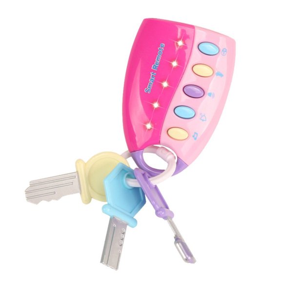TIELUTT Baby Toy Musical Car Key Vocal Remote Car Voices Pretend Play Educational Toddler for Refrigerator for Kids Kid Large Handheld Games for Toddlers 3-5 Toddler Learning Ages 2-4