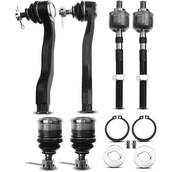 A-Premium 6Pcs Front Suspension Kit, Lower Ball Joint, Inner Outer Tie Rod End, Compatible with Honda Civic 1992-1995 Civic del Sol 1993-1997 Acura Integra 1994-1997 1.5L 1.6L 1.8L