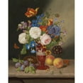 thumbnail image 3 of Johann Georg Seitz 15x18 Black Modern Framed Museum Art Print Titled - Bouquet of Flowers in a Vase, 3 of 5