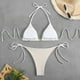 thumbnail image 4 of Traje de baño para mujer, moda, cómodo, estampado, bikini, traje de baño de color liso para mujer, conjuntos de bikinis, trajes de baño para mujer, 4 of 7