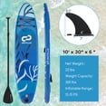 thumbnail image 3 of Goplus 10' Inflatable SUP Board, Portable Paddle Board with 5D rings Stand Up Paddle Board for Youth & Adult Navy, 3 of 10