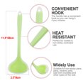 thumbnail image 3 of 11.4 Inch Silicone Soup Ladle Spoon Restaurant Kitchen Scoop Utensil Cooking Supplies Green, 3 of 7