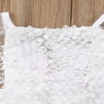 thumbnail image 3 of Toddler Baby Girl Romper Lace Rose Jumpsuit Outfit Summer Clothes, 3 of 6
