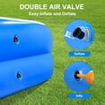 thumbnail image 3 of Large Blue Inflatable Swimming Pool - Durable Family Pool Measuring 120.08*67.72*25.59 Inches for All Ages - Perfect for Outdoor Summer Water Parties in Your Backyard or Garden, 3 of 6