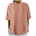 thumbnail image 3 of Hauts pour Femmes Manches Longues Ample Adulte Mode Mignon Chemise de Travail Chemises pour Femmes Mignon Haut d'Été Haut de Course Chemises d'Été pour Femmes Chemises de Compression pour Femmes pour l'Été, 3 of 9