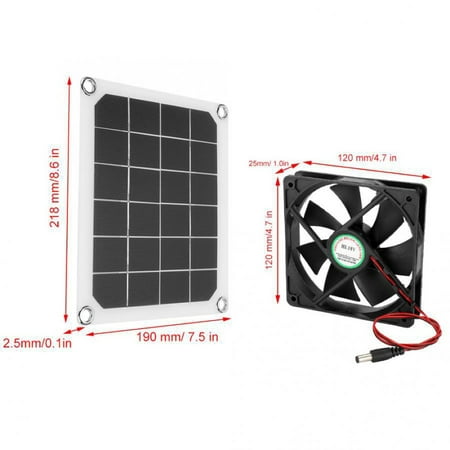 Deecozy Solar Exhaust Fan Ip65, Solar Ceiling Fan For Shed