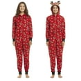 thumbnail image 1 of Family Matching Pajamas Christmas Parent-child Zipper Jumpsuit, 1 of 3