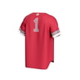 thumbnail image 3 of Unisex GameDay Greats #1 Scarlet Ohio State Buckeyes Lightweight Collegiate Baseball Fashion Jersey, 3 of 4