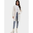 thumbnail image 3 of Cardigan Sweaters for Women Open Front Long Trench Coats Jacket Fall Winter Coatigan, 3 of 6