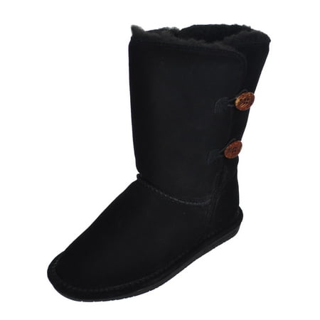 Bearpaw Girls' Boots (Sizes 13 - 5) - black, 4 youth