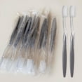 thumbnail image 1 of 50 Pcs Manual Toothbrushes Bulk, Disposable Toothbrushes Individually Wrapped for Travel, Homeless, Bnb (Grey), 1 of 5