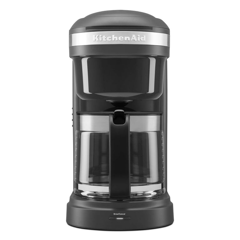 KitchenAid 12-Cup Coffee Maker with Spiral Showerhead - Matte Gray -  KCM1208DG