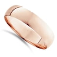 thumbnail image 3 of Pompeii 6mm Dome High Polished Wedding Band 10k Rose Gold (,), 3 of 5
