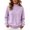 09-Light Purple, variant on Diufon Womens Quarter Zip Pullover Long Sleeve Stand-up Collared Sweatshirt Fall Winter Half Zip Light-Fleece Tops