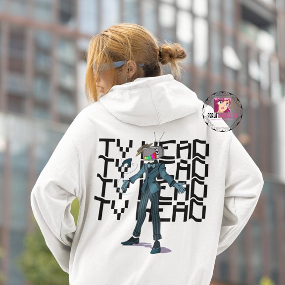 Limited Oversize Tv Head Hoodie - Limited Pinterest Hoodie - Tv Head Merch - Tv Head Sweather - Oversize Tv Head Cosplay Hoodie - Young