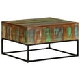 thumbnail image 7 of vidaXL Coffee Table 26.8"x26.8"x16.1" Solid Reclaimed Wood, 7 of 7