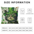 thumbnail image 5 of RUIYC St Patricks Day Pillow Cover Cat Shamrock Decor Farmhouse Holiday Spring Pillow Case Decorations for Home Sofa Couch, 5 of 5