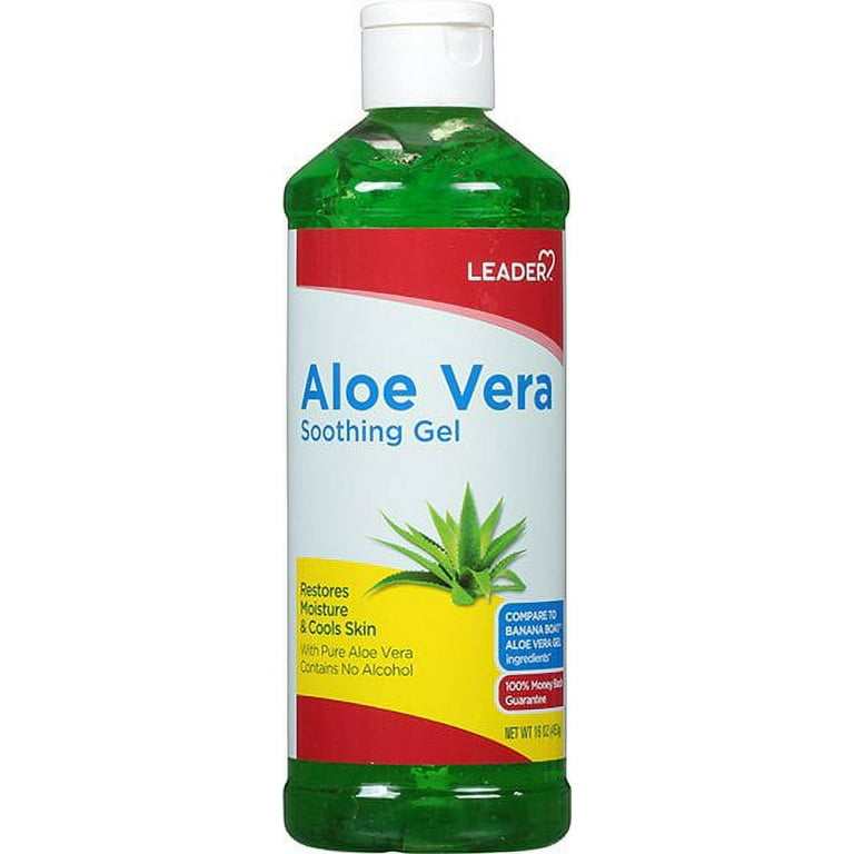 Leader Aloe Vera Soothing Gel, 16 Oz | Moisturizes and Soothes
