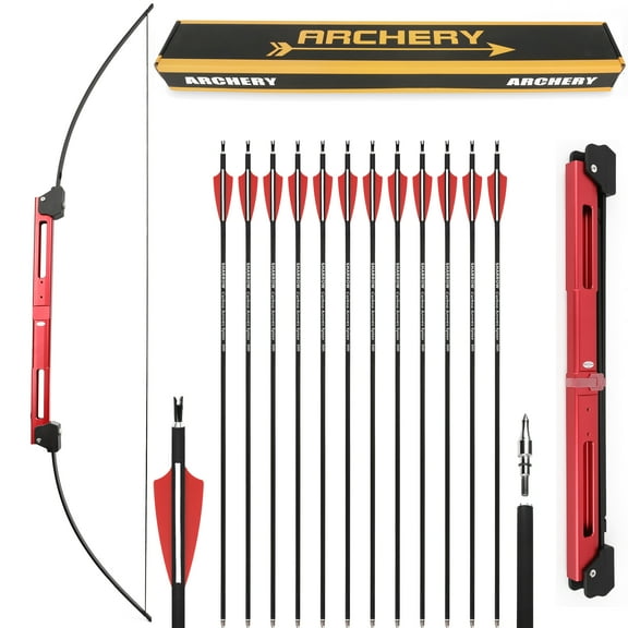 AMEYXGS Archery Tactical Folding Survival Recurve Bow Left /Right Hand