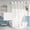 White, variant on Long No Hook Slub Textured Shower Curtain with Snap-in PEVA Liner Set - 71" x 80"(78"), Hotel Style with See Through Top Window, Fabric Curtain & Waterproof Liner, White, 71x80