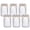 Clear-Ribbed, variant on 6 Pack Clear Wide Mouth Mason Jar Vases with Twine, Vintage Farmhouse Rustic Glass Flower Centerpiece Jars for Wedding, Baby Shower, Party Table Decor & Home Floral Arrangement