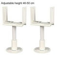 thumbnail image 1 of 2 Pcs Supports de Radiateur en Aluminium Réglables - Design Élégant & Installation Facile Réglable 46-50 cm, 1 of 10