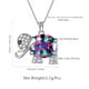 thumbnail image 3 of Juwaliy Collar de Elefante Cristal Arcoíris Topacio Místico Encanto Plata de Ley 925 Dije Joyería Mujeres Hija Esposa Madre Navidad Regalos de Cumpleaños, 3 of 6
