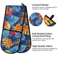 thumbnail image 4 of Dailycode Double Sided Oven Mitt with Loop Heat Resistant Kitchen Long Potholders 7" x 35" Vibrant Leave, 4 of 6