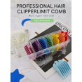 thumbnail image 1 of 8pcs/Set Colorful Electric Hair Cutter Limit Comb Set - Essential Spare Parts For Professional Hair Cutting, 1 of 4