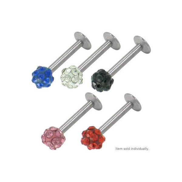 Luxe Modz 16G Friedo Monroe Labret Surgical Steel Lip Body Piercing Jewelry for Women Men Sold Individually