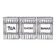thumbnail image 4 of 3 recipientes para café, té y azúcar con tapas sellables, prácticos y multifuncionales. Estilo C, 4 of 9