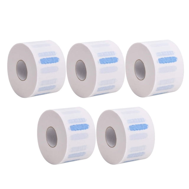 Tiras de papel desechables para cuello de peluquero - 5 rollos de banda de papel profesional para cortes de pelo de salón Stylinwhite