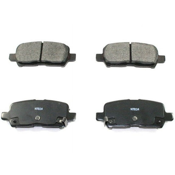 Rear Brake Pad Set - Compatible with 2011 - 2013 Chevy Impala 2012