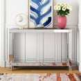 thumbnail image 3 of Mirror Glass Console Table, 3 of 15