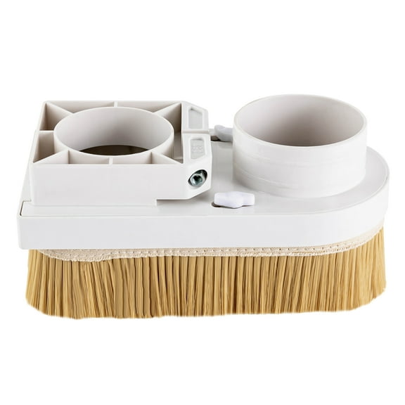 ChicHomey CNC Engraving Machine Dust Shoe, ABS and Nylon Bristle Construction, Easy Detach, 10cm Dust Inlet for Effective Wood Chip and Dust Removal