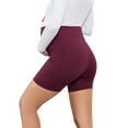 thumbnail image 6 of Bovxnpu Maternity Clothes For Women, Women's Maternity Yoga Shorts Over The Belly with Pockets, Solid Color High Waisted Belly Lifting Pocket Maternity Shorts S, 6 of 6