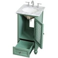 thumbnail image 5 of Elegant Decor Rhodes 19" Single Marble Top Bathroom Vanity in Vintage Mint, 5 of 16