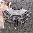 thumbnail image 4 of ADDHAT 1Ud Collar Para Mujer Negro Decorativo Desmontable Para Suéteres Y Chaquetas, 4 of 8