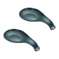 thumbnail image 1 of Hyasfey 2Pcs Spoon Rest for Stove Top Durable Plastic Spoon Holder Kitchen Utensils Holder Easy to Clean Spoon Mat Compact Size Ladle Holder Stylish Look Dishwasher Safe, 1 of 8