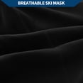 thumbnail image 3 of Máscara facial balaclava de malla doble y bufanda larga Unique Bargains, capucha para esquí y sol, máscaras para motocicleta y ciclismo, 1 pieza negra, 3 of 6