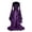 Purple, variant on Women's Medieval Retro Princess Dress with Trumpet Sleeves Solid Color Gown