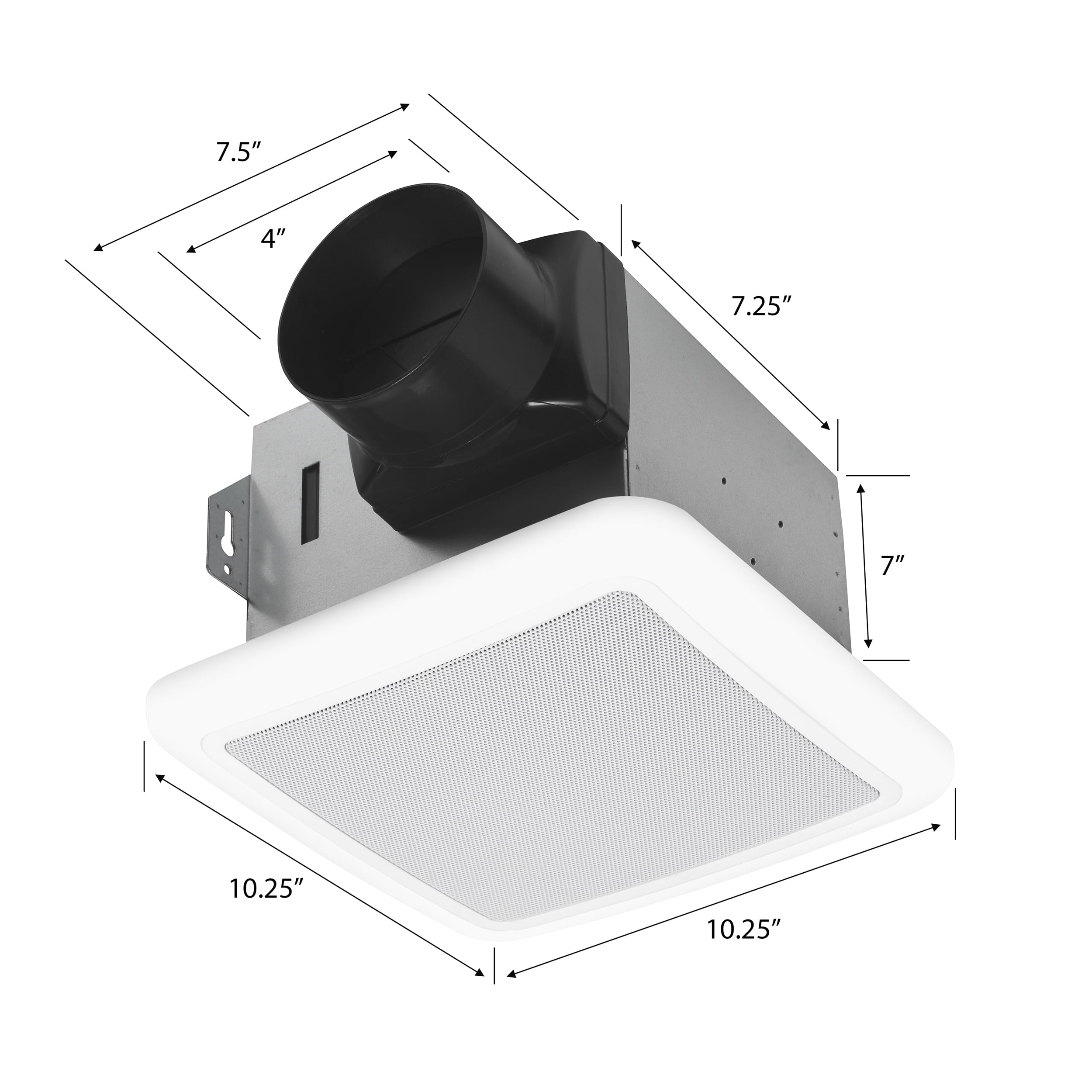 New Homewerks 80 CFM / 1.5 Sones Exhaust Fan Ventilation with Bluetooth Speaker & Dimmable LED Light