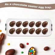 NOGIS Deviled Egg Containers with Lid, Clear Deviled Egg Platter with Handle, Fridge Stackable Eggs Tray Carrier, Suitable for Camping, Easter, Christmas (2 Layers)