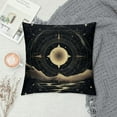 thumbnail image 2 of JRXY  Moon Throw Pillow Covers,Mysterious Witchy Decoration Pillow Cover,Retro Mandala Sun and Moon Pillow case,Bohemian Couch Cushion Covers Home Decor Pillowcase Black White, 2 of 5