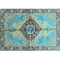 thumbnail image 1 of Ahgly Company Indoor Rectangle Persian Light Blue Traditional Area Rugs, 7' x 9', 1 of 4