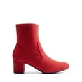 thumbnail image 2 of BURUDANI Women’s Fitted Stretch Ankle Boots Low Chunky Heel Almond Toe Fall Heeled Booties, 2 of 4