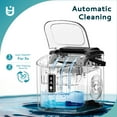 thumbnail image 6 of EUHOMY Countertop Ice Maker 26 lbs/Day Portable Self-Cleaning, 9 Bullet Ice in 6 Min, Black, 6 of 9