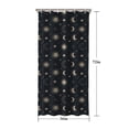 thumbnail image 5 of Dark Blue Sun Moon Star Pattern Shower Curtain 36"x72" ,Bathroom Decorative Shower Curtains Set with 12 Hooks,Modern Waterproof Washable Shower Curtain, 5 of 6
